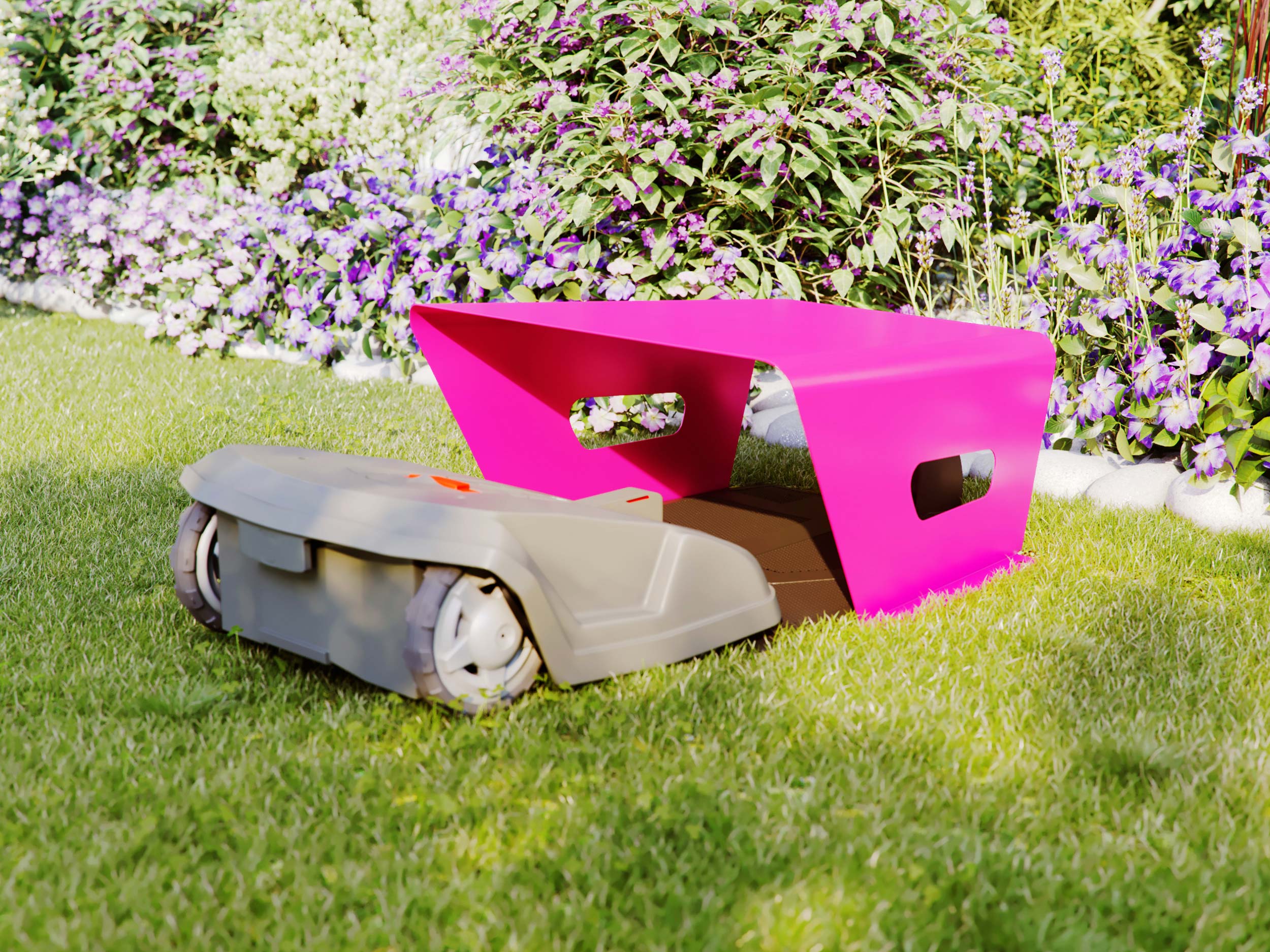 Rasenroboter Garage pink rosa für Husqvarna 420 Automower